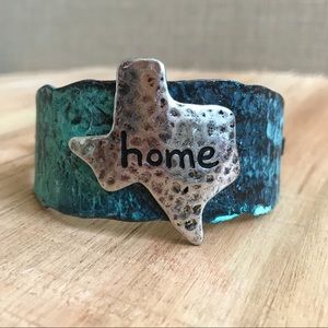 ✨NEW! Texas home metal copper cuff bracelet